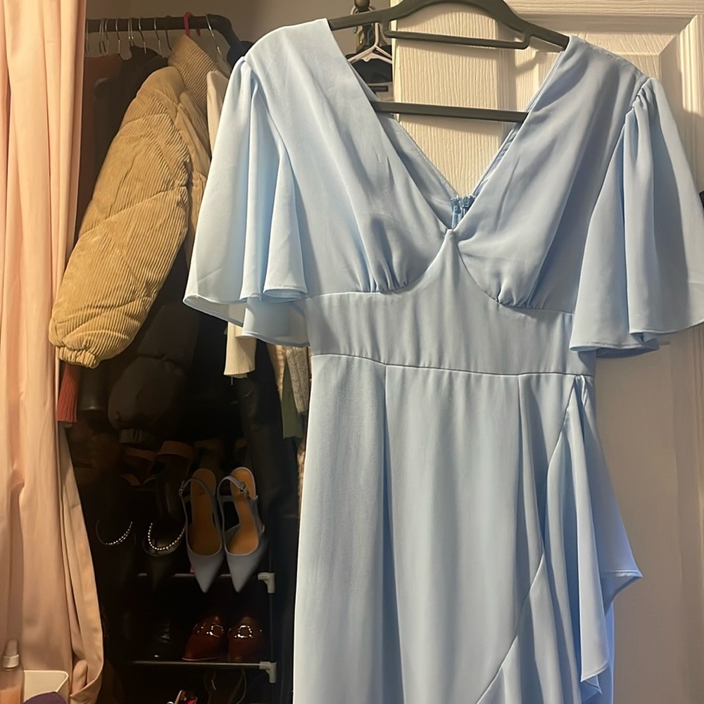 Beautiful and elegant blue dress